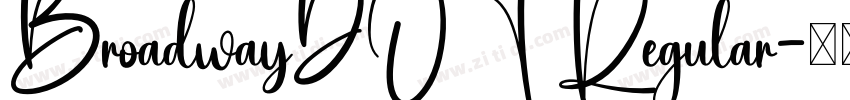 BroadwayDOT Regular字体转换